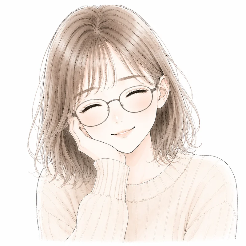 やわらかく微笑むまひる（執筆者アイコン）